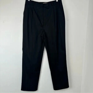 Bernard Zins Women’s Dress Pants Size 16 Black 100% Cotton Professional Office